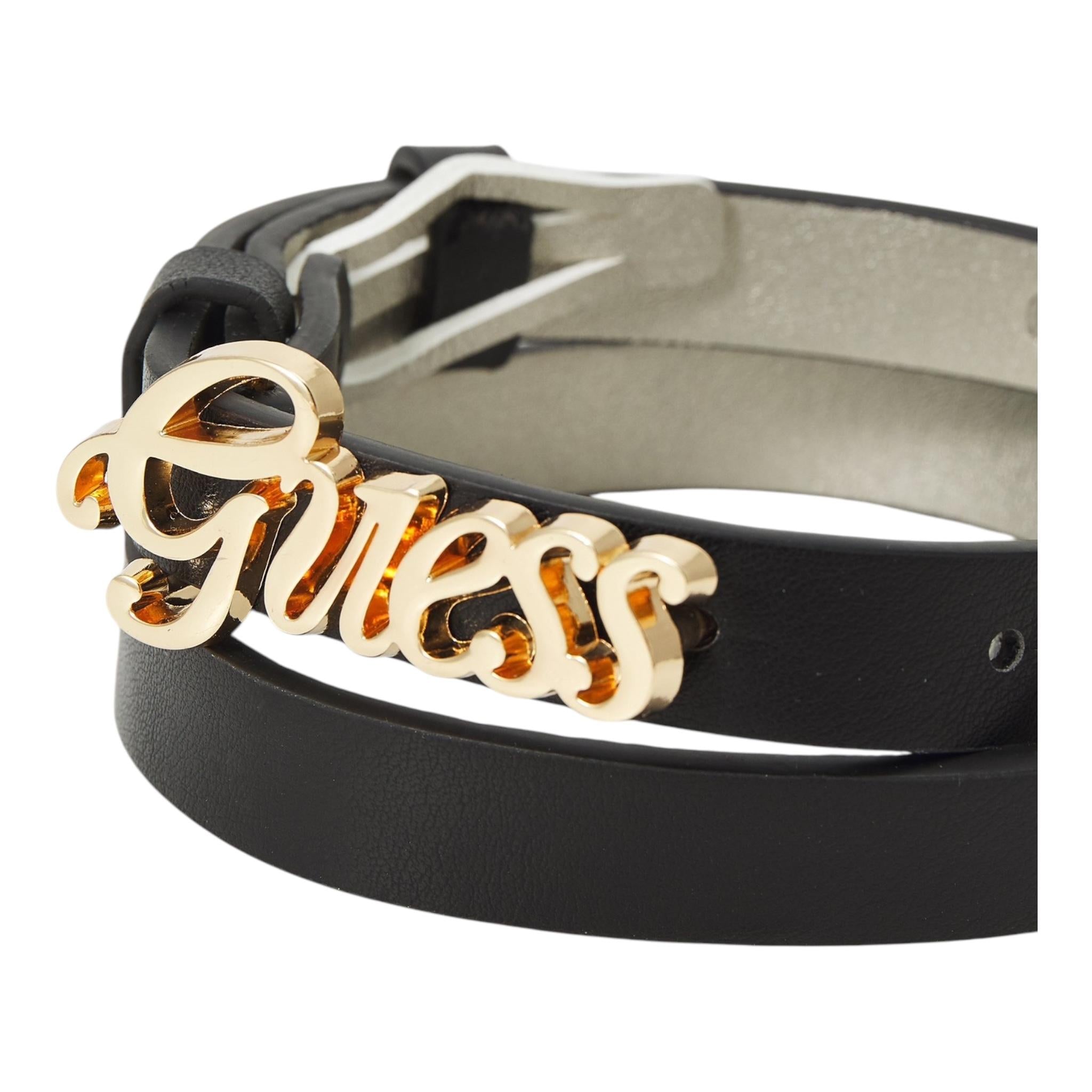 GUESS cintura tinta unita con logo Nero per Bambina J4GZ21WFEN0 NERO GUESS 