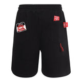 Sprayground Bermuda In Felpa Tinta Unita Cn Stampa In Contrasto Nero Per Bambino