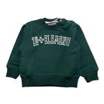 ZU+ELEMENTS felpa girocollo tinta unita con stampa Verde per Bambino ZU2822J VERDE ZU+ELEMENTS 