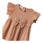 Sarabanda Camicia Mezza Manica con Fiocco per Neonata 0B538N MARRONE SARABANDA 