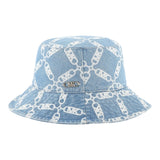 Michael Kors Cappello Tinta Unita In Denim Logato per Bambina R30422 AZZURRO MICHAEL KORS 