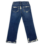 U+è BY MISS GRANT jeans tinta unita con girovita regolabile Blu per Bambina UE1461 BLU U+è BY MISS GRANT 