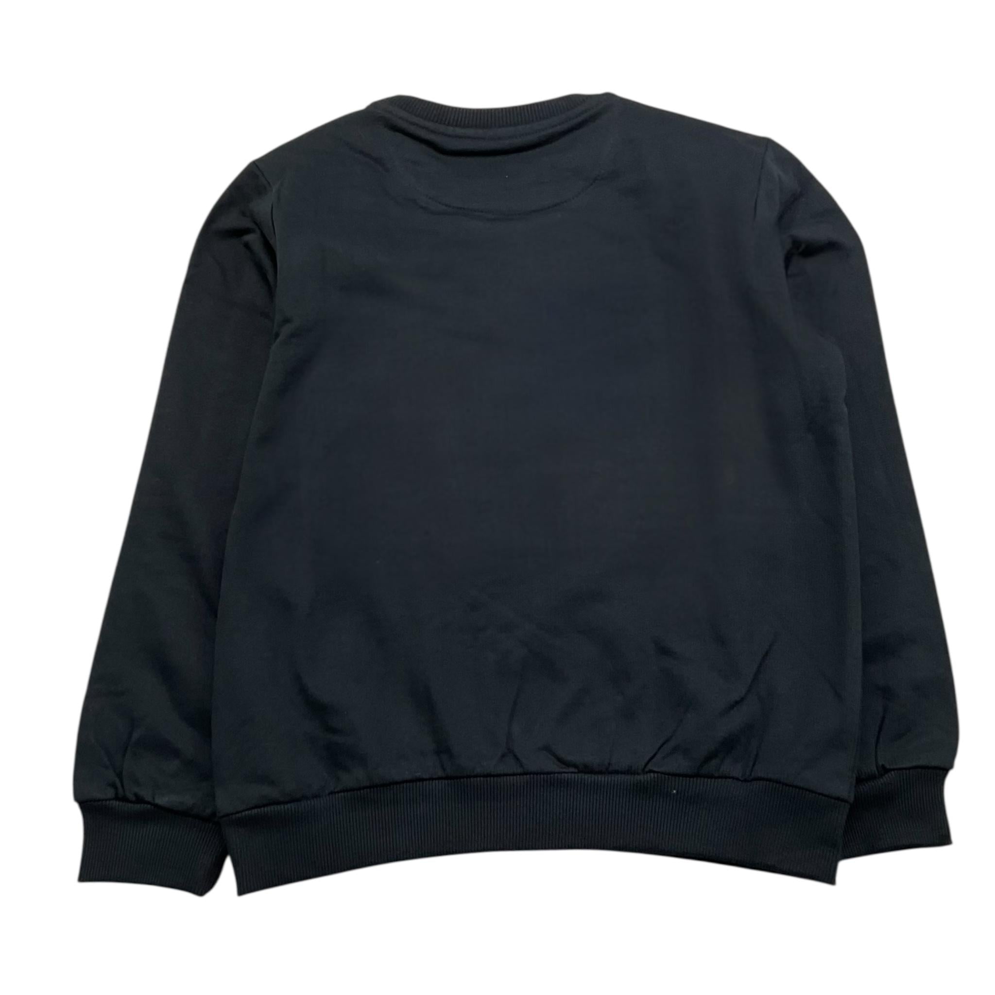 KAPPA felpa girocollo tinta unita con logo Nero per Bambino 8031F0062 NERO KAPPA 