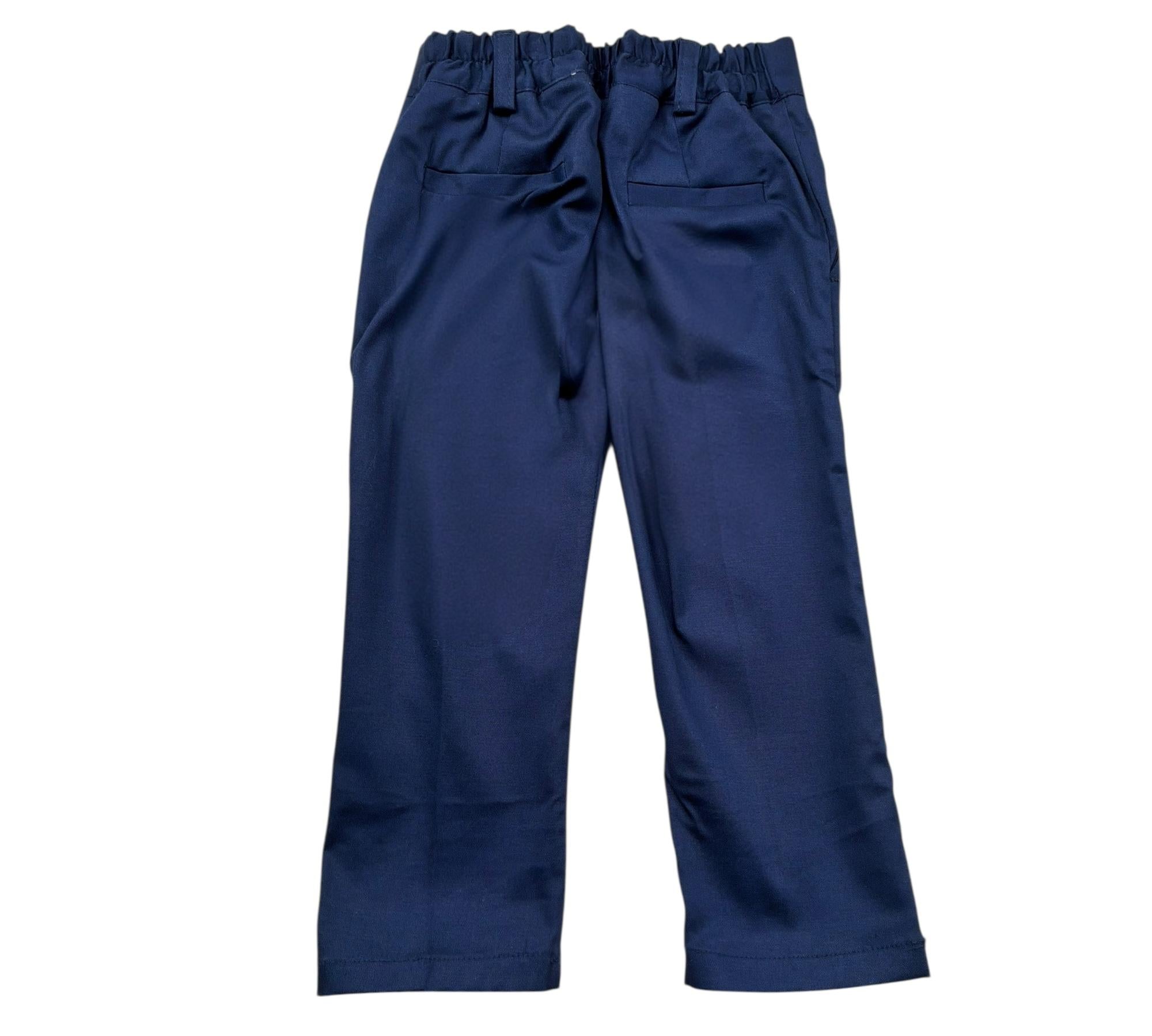 Manuel & Frank Pantalone Tinta Unita con Elastico In Vita per Neonato MF1050N BLU MANUEL & FRANK 