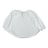 Please Camicia Tinta Unita Manica Lunga per Bambina CC21080G72 BIANCO PLEASE 