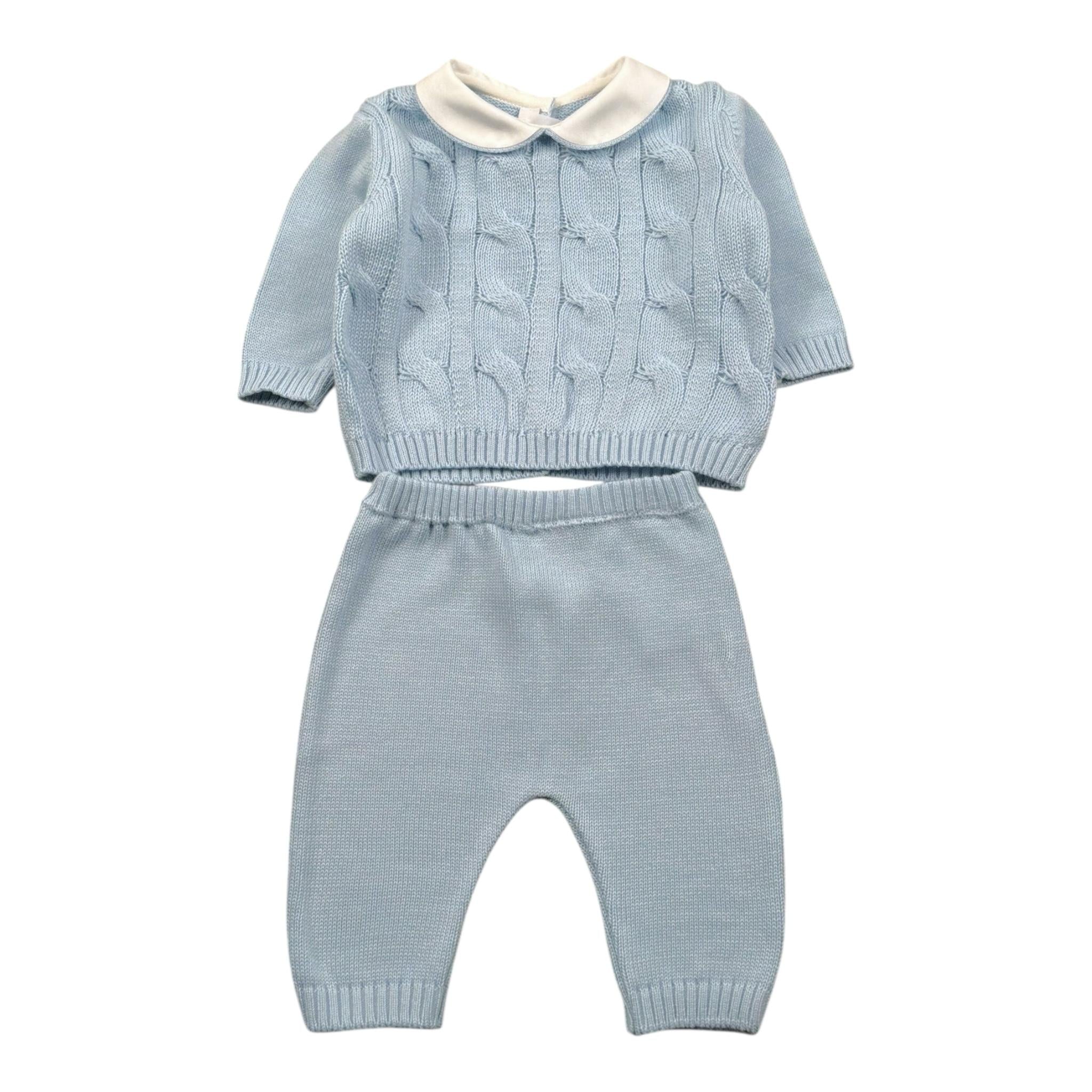 Le Coconne Completo 2 Pezzi Maglia-Pantalone  per Neonato LCN2594 AZZURRO LE COCONNE 