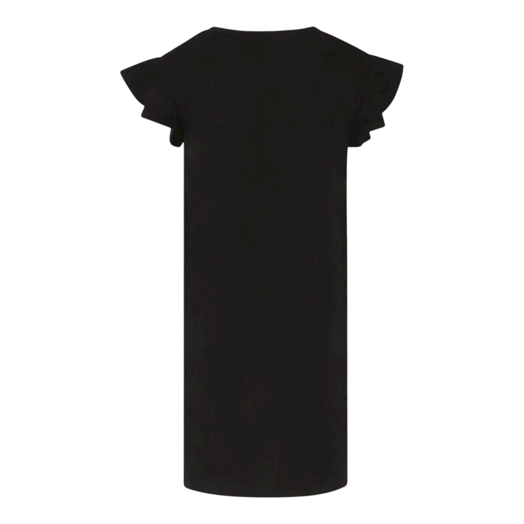 John Richmond Abito Tinta Unita con Stampa per Bambina RGP25159VEX NERO JOHN RICHMOND 