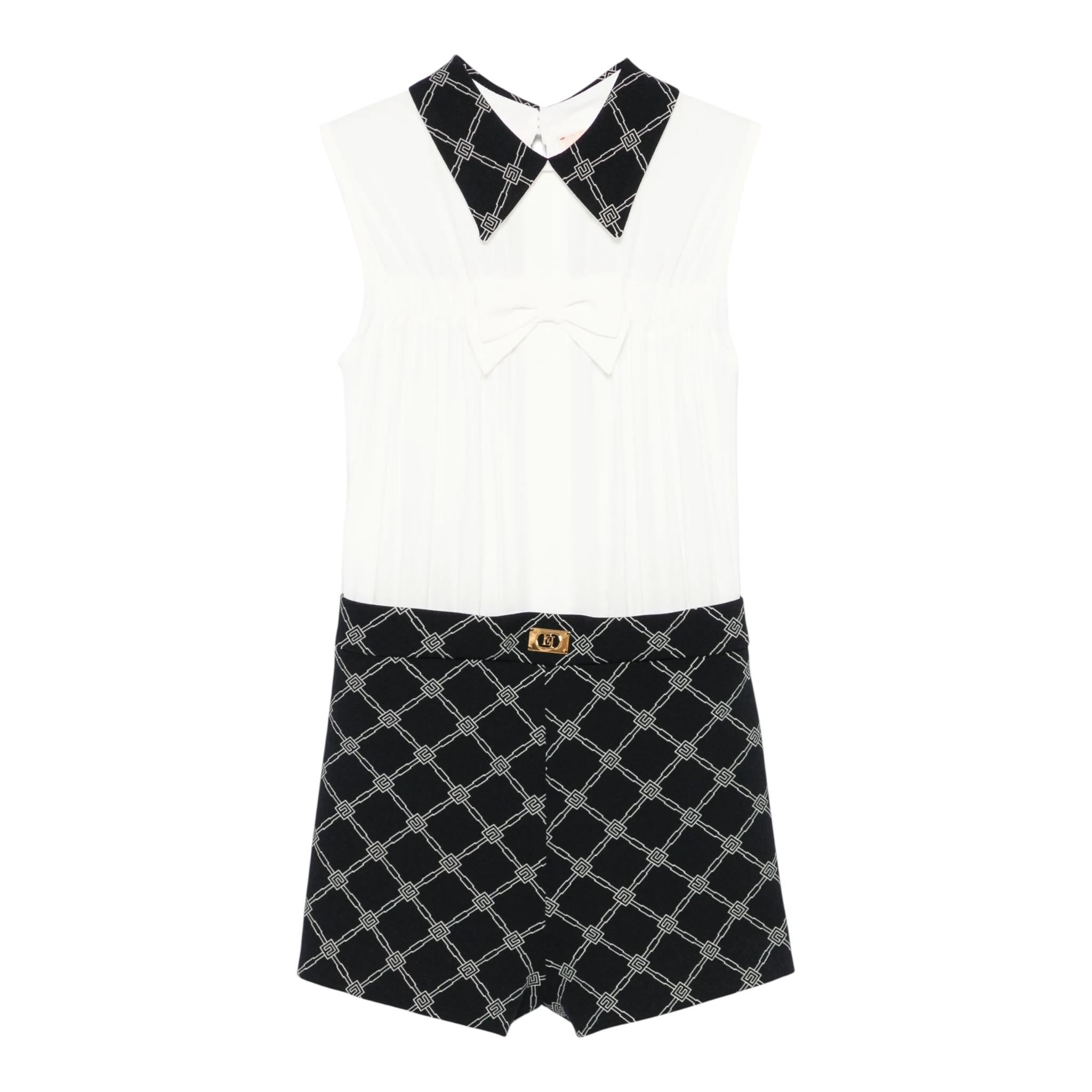 Elisabetta Franchi Tuta Giromanica Bicolore per Bambina EFTA100XXX BIANCO/NERO ELISABETTA FRANCHI 