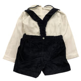 VALENTINA BEBES completo  2 pezzi camicia-salopette Blu per Neonato KAX200 BLU VALENTINA BEBES 