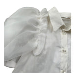 Miss Grant Camicia Mezza Manica Tinta Unita per Neonata MG1238 BIANCO MISS GRANT 
