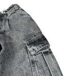 Lu Lu By Miss Grant Jeans tinta unita Modello Cargo Grigio per Bambina LL3120 GRIGIO LU LU BY MISS GRANT 