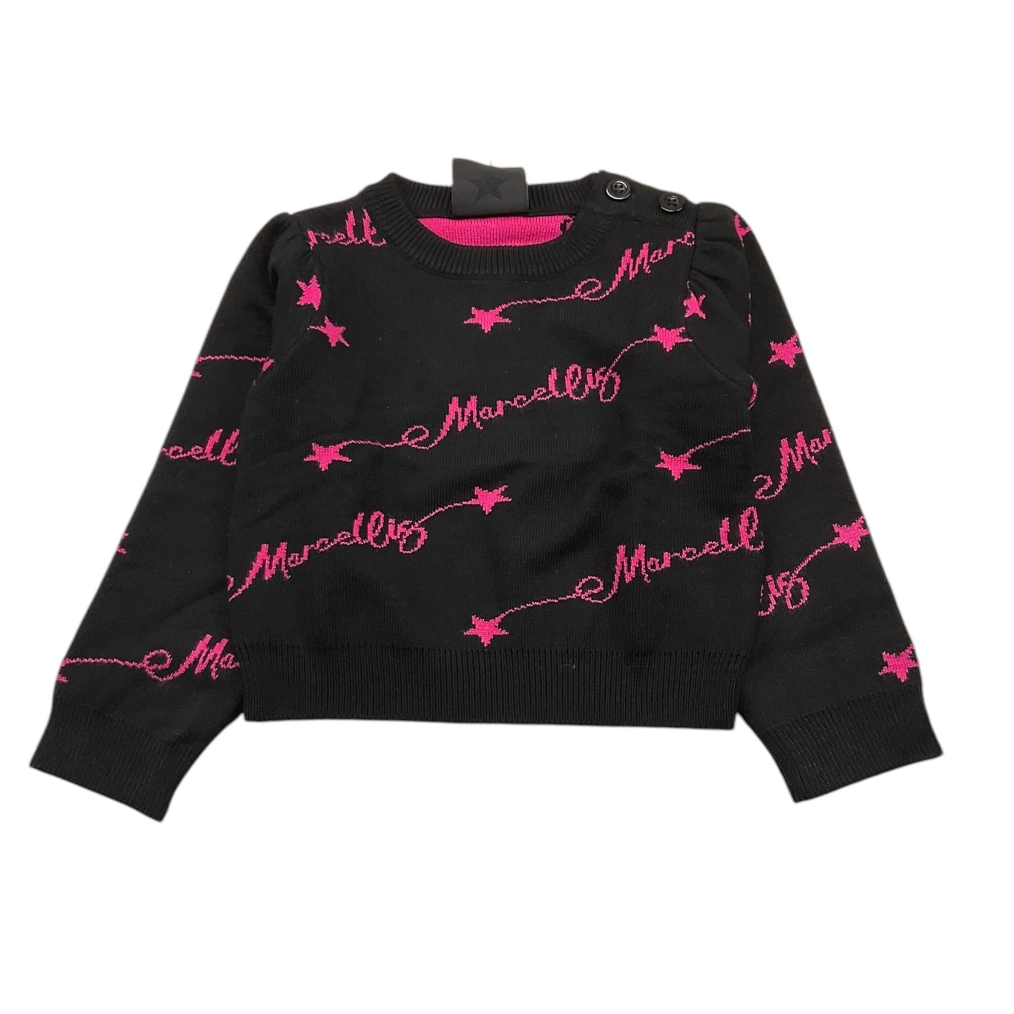 MARC ELLIS maglia girocollo tinta unita logata Nero per Neonata JMNSW00180 NERO MARC ELLIS 