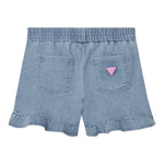 Guess Short In Denim Tinta Unita con Elastico In Vita per Neonata K5GD04D5160 AZZURRO GUESS 