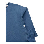 MAGIL maglia girocollo tinta unita cn rouches Blu per Bambina GN21095 BLU MAGIL 