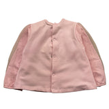 LE BEBE' felpa chiusa tinta unita con maniche in tulle Rosa per Neonata LBG5435 ROSA LE BEBE' 