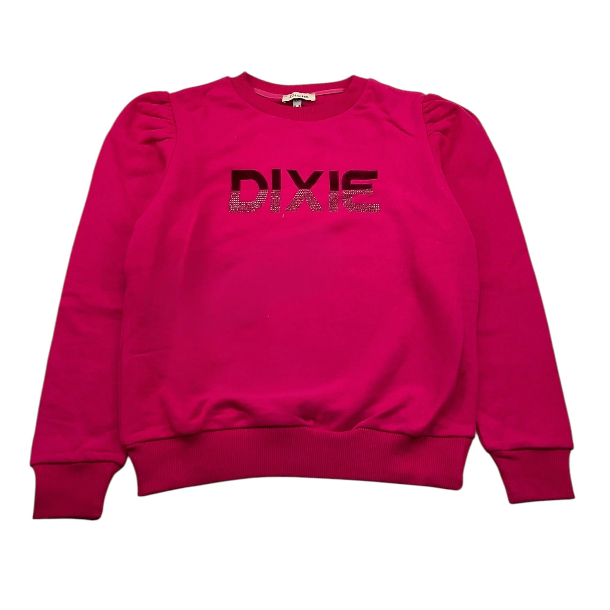 DIXIE felpa chiusa girocollo tinta unita Fuxia per Bambina LB01040G34 FUXIA DIXIE 