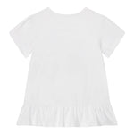 Guess T-Shirt Girocollo Tinta Unita con Logo per Neonata K5GI10K6YW4NX BIANCO GUESS 