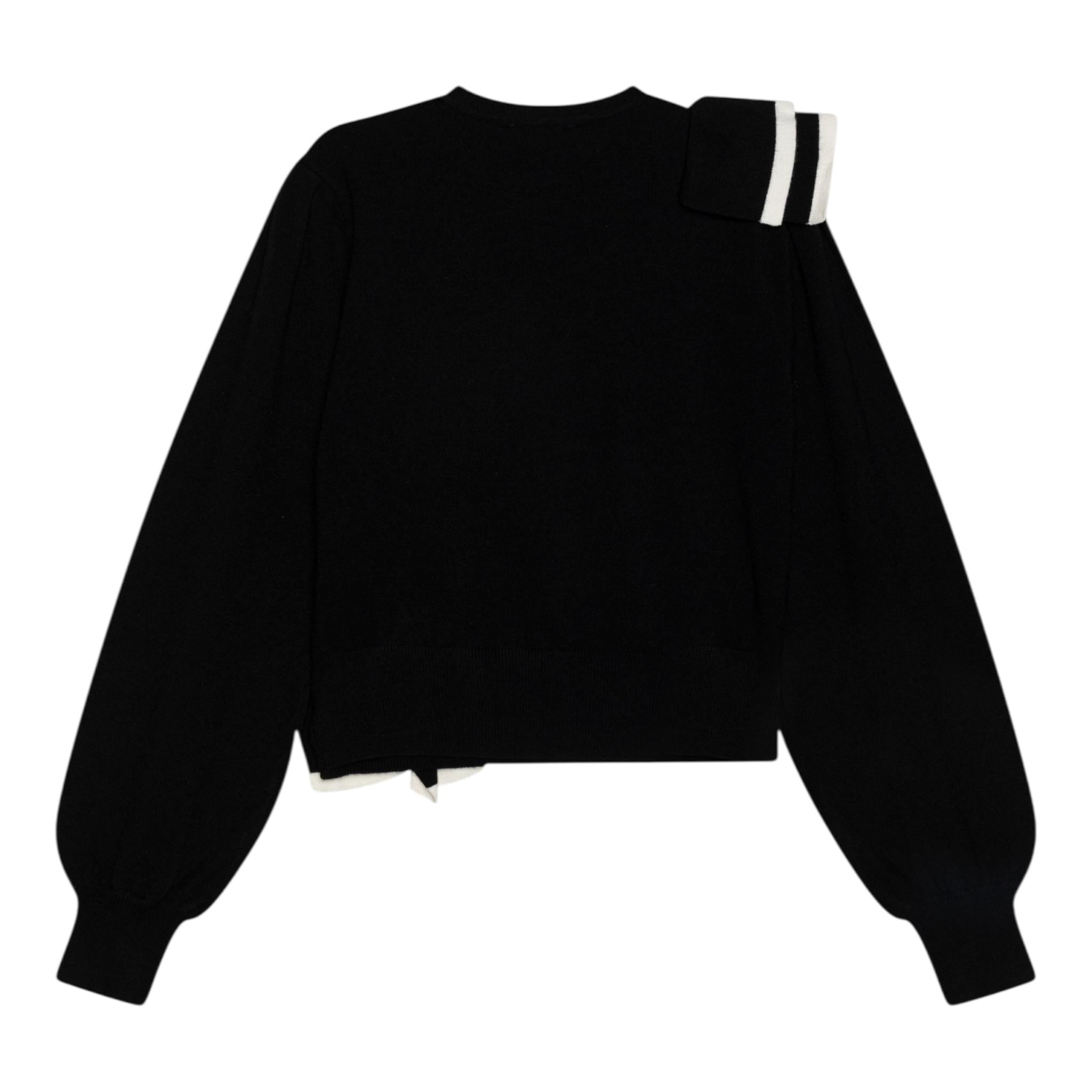 TWINSET maglia tinta unita con balze Nero per Bambina 242GJ3021 NERO TWINSET 