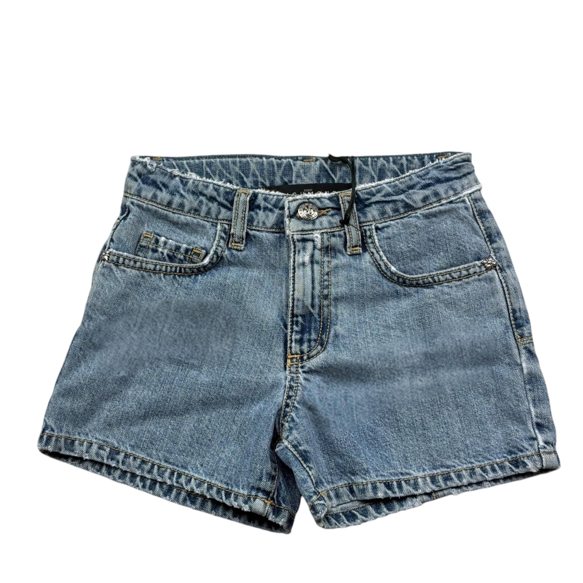 John Richmond Short In Denim Tinta Unita con Stampa per Bambina RGP26087SH AZZURRO JOHN RICHMOND 