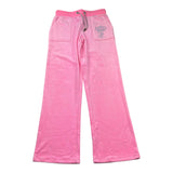 Juicy Couture Pantalone In Velluto Tinta Unita per Bambina JBX6680 ROSA JUICY COUTURE 