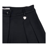 Alice Pi Pantalone Tinta Unita Modello Palazzo Nero per Bambina