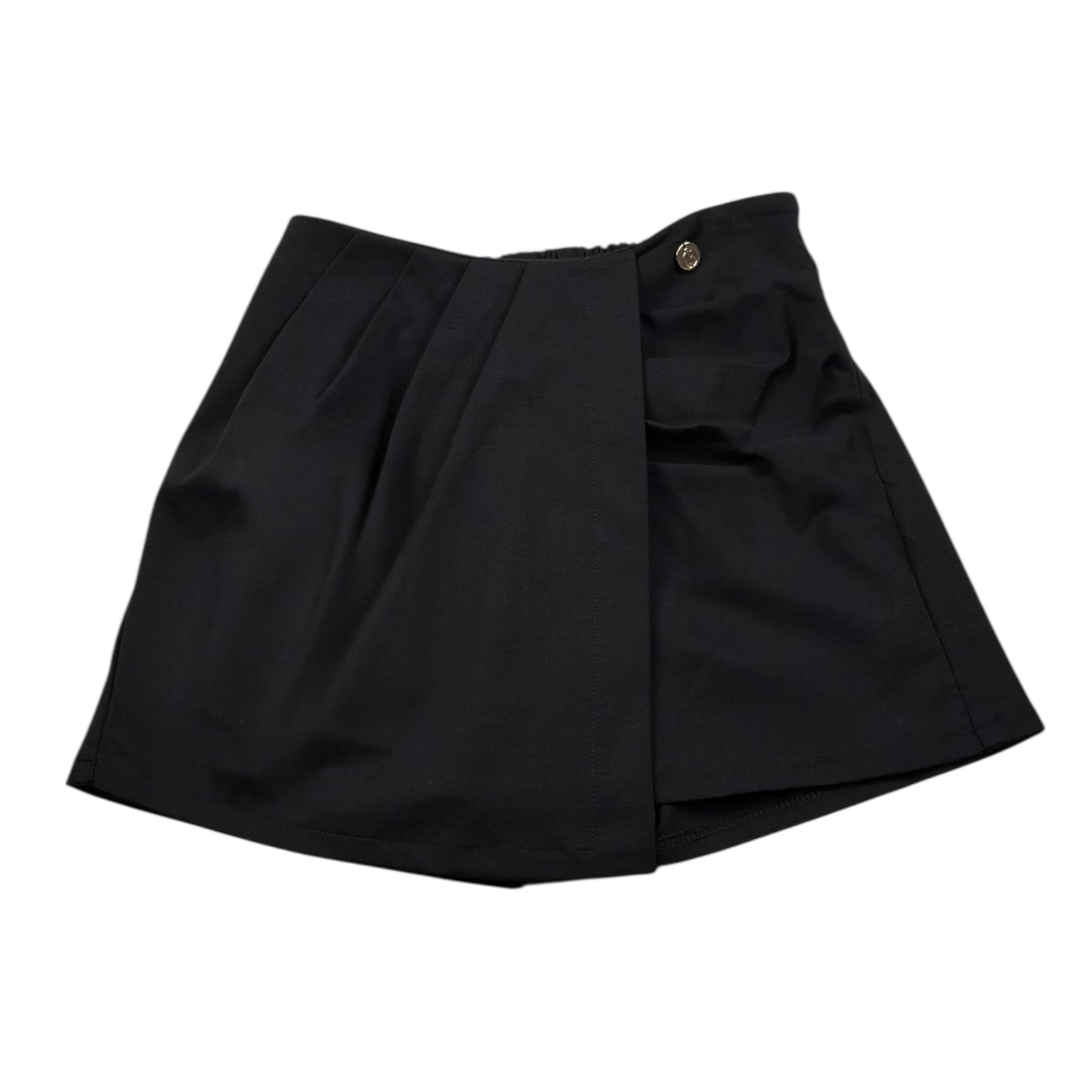 Relish Short Modello Gonna Tinta Unita per Bambina RGP2407056010 NERO RELISH 