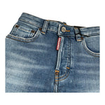 Dsquared2 Jeans Tinta Unita con 5 Tasche per Bambino DQ2252X BLU DSQUARED2 