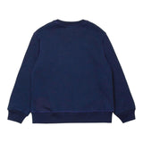 DSQUARED2 felpa girocollo tinta unita con stampa Blu per Bambino DQ2469X BLU DSQUARED2 