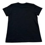 Moschino T-Shirt Girocollo Tinta Unita con Stampa per Bambina HTM058 NERO MOSCHINO 