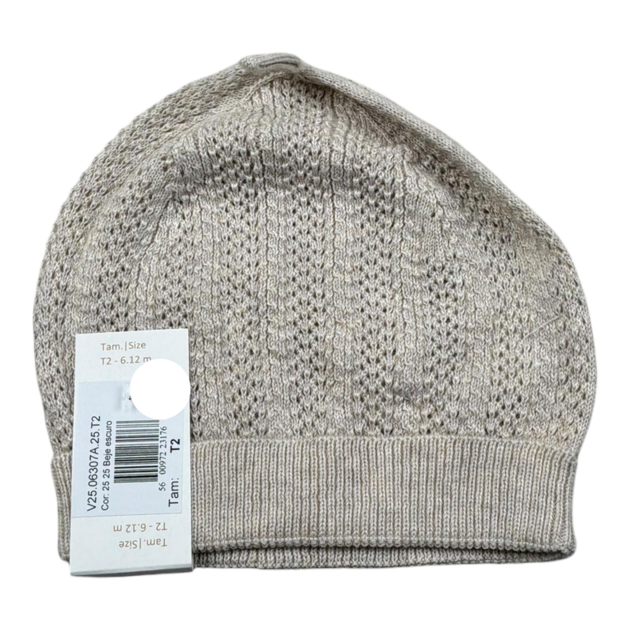 Wedoble Cappello Tinta Unita Traforato per Neonata V2506307A BEIGE WEDOBLE 