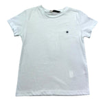 Manuel Ritz T-Shirt Girocollo Tinta Unita con Logo per Bambino MR3120 BIANCO MANUEL RITZ 