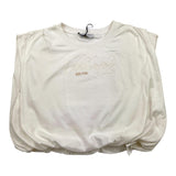 Philosophy Felpa Girocollo Tinta Unita Giromanica per Bambina I9E608 BIANCO PHILOSOPHY 