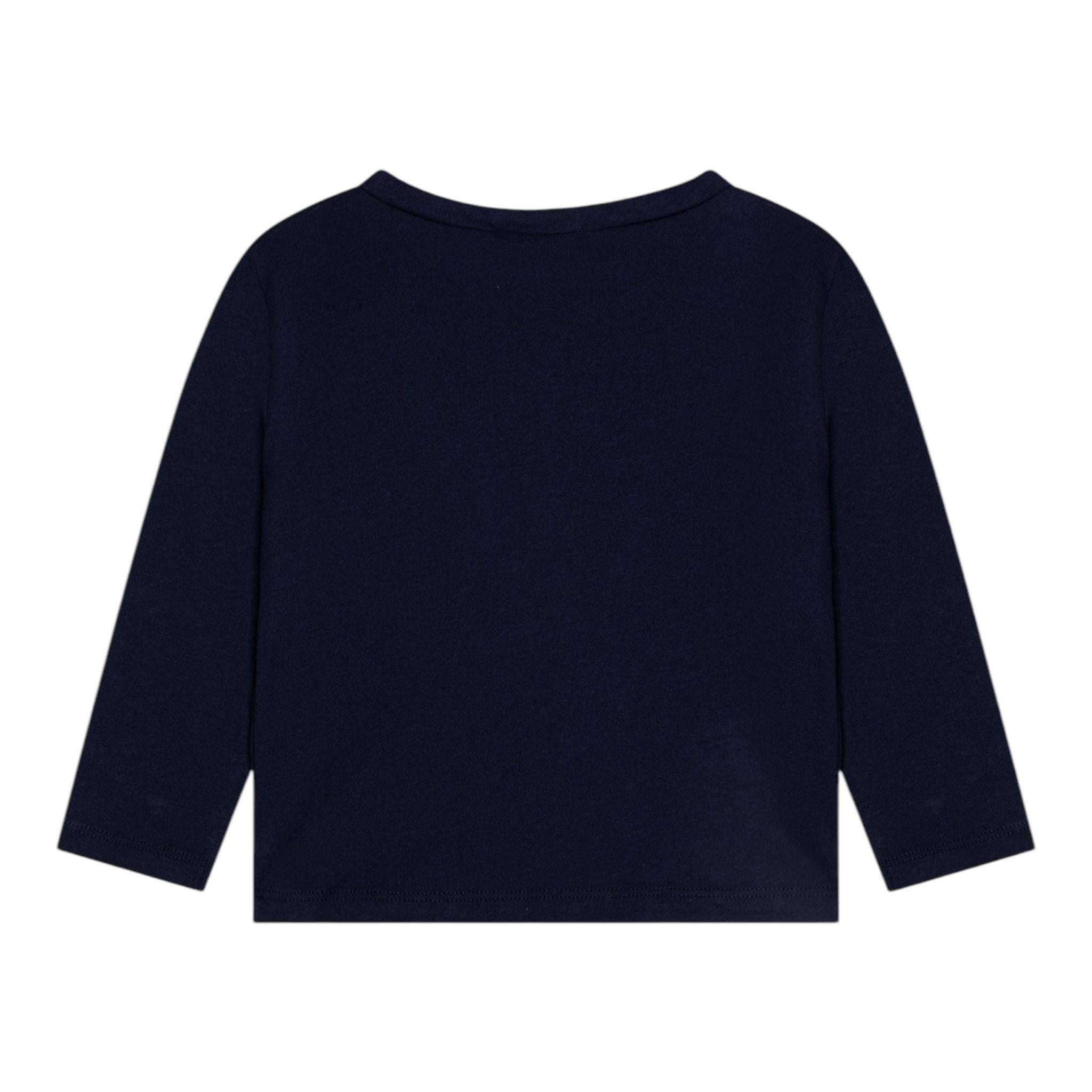 BillIEBLUSH shirt girocollo tinta unita con stampa  Blu per Neonata U20475 BLU BillIEBLUSH 