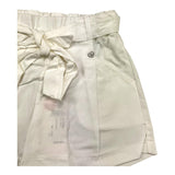 Please Short Einfarbig mit elastischer Taille Weiß für Mädchen