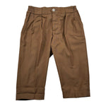 Yes London Pantalone Tinta Unita con Elastico In Vita per Bambino JR3035 MARRONE YES LONDON 