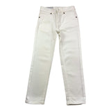Dondup Pantalone Tinta Unita con Girovita Regolabile per Bambino DMPA262C BIANCO DONDUP 
