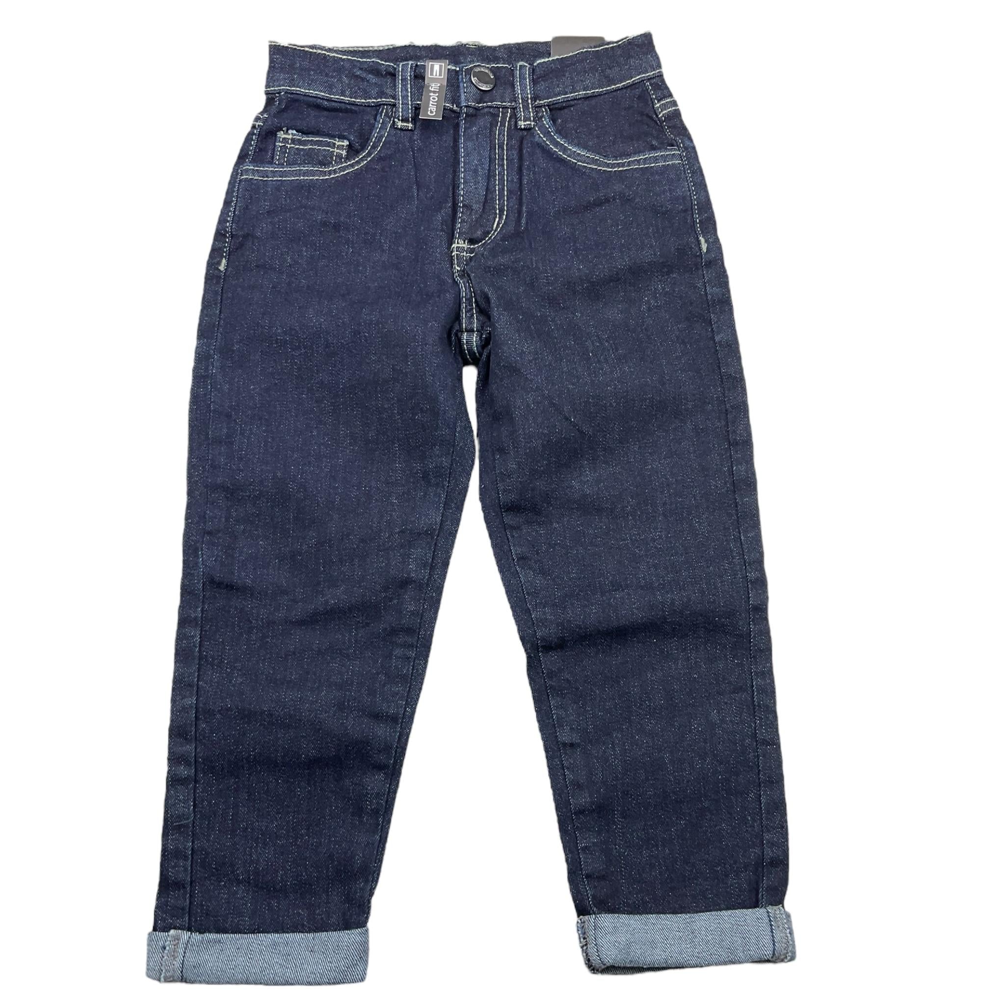 SARABANDA jeans tinta unita con girovita regolabile Nero per Bambino A043 NERO SARABANDA 