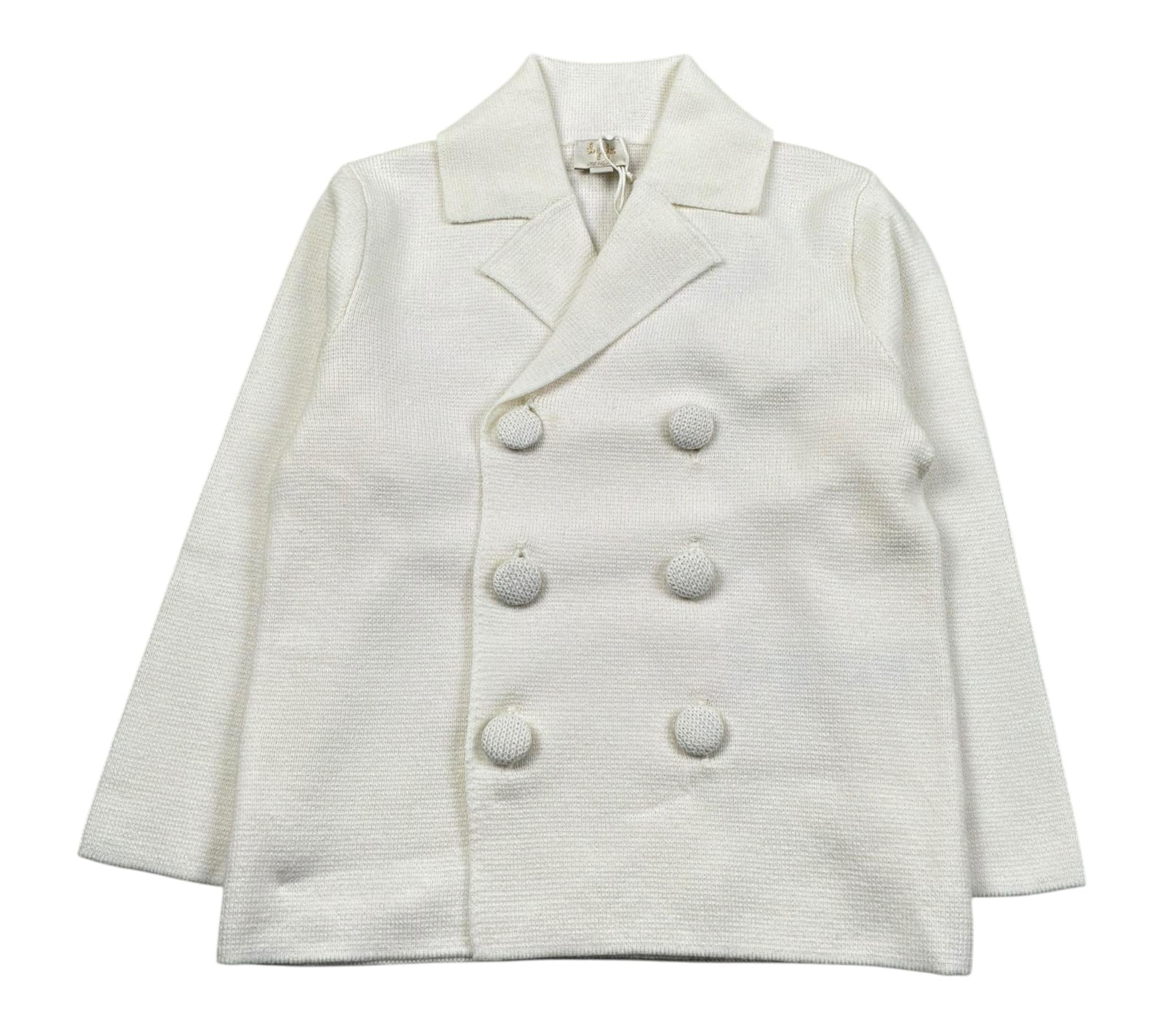 Il Gufo Giacca Tinta Unita Doppiopetto per Neonato PATGF402EM109 PANNA IL GUFO 