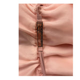 Miss Blumarine Abito Cerimonia Tinta Unita Con Rouches Pesca Per Bambina