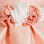 Abel & Lula Abito Cerimonia Tinta Unita con Applicazioni per Bambina 5014J ROSA ABEL & LULA 