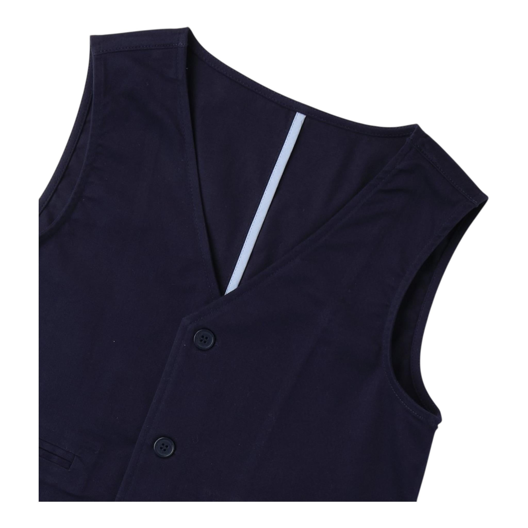 Sarabanda Gilet Tinta Unita con Bottoni per Neonato 0B670N BLU SARABANDA 
