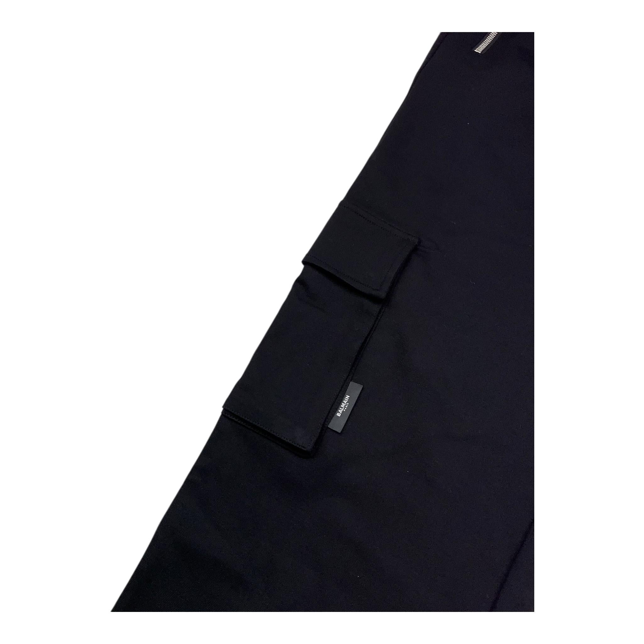 BALMAIN pantalone tinta unita con elastico in vita Nero per Bambino BT6P90 NERO BALMAIN 