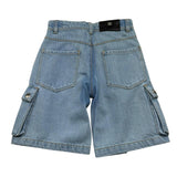 John Richmond Bermuda Tinta Unita In Denim per Bambino RBP2613BE AZZURRO JOHN RICHMOND 