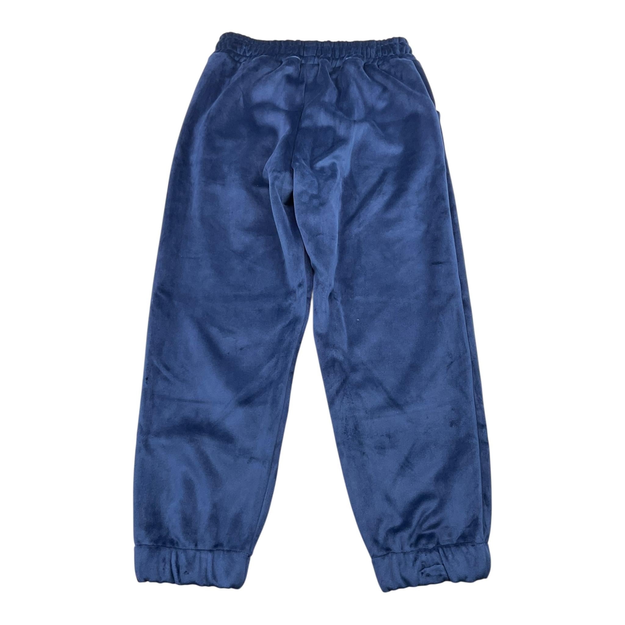 NEVER TOO pantalone tinta unita in velluto con elastico in vita Blu per Bambino NT2088R BLU NEVER TOO 
