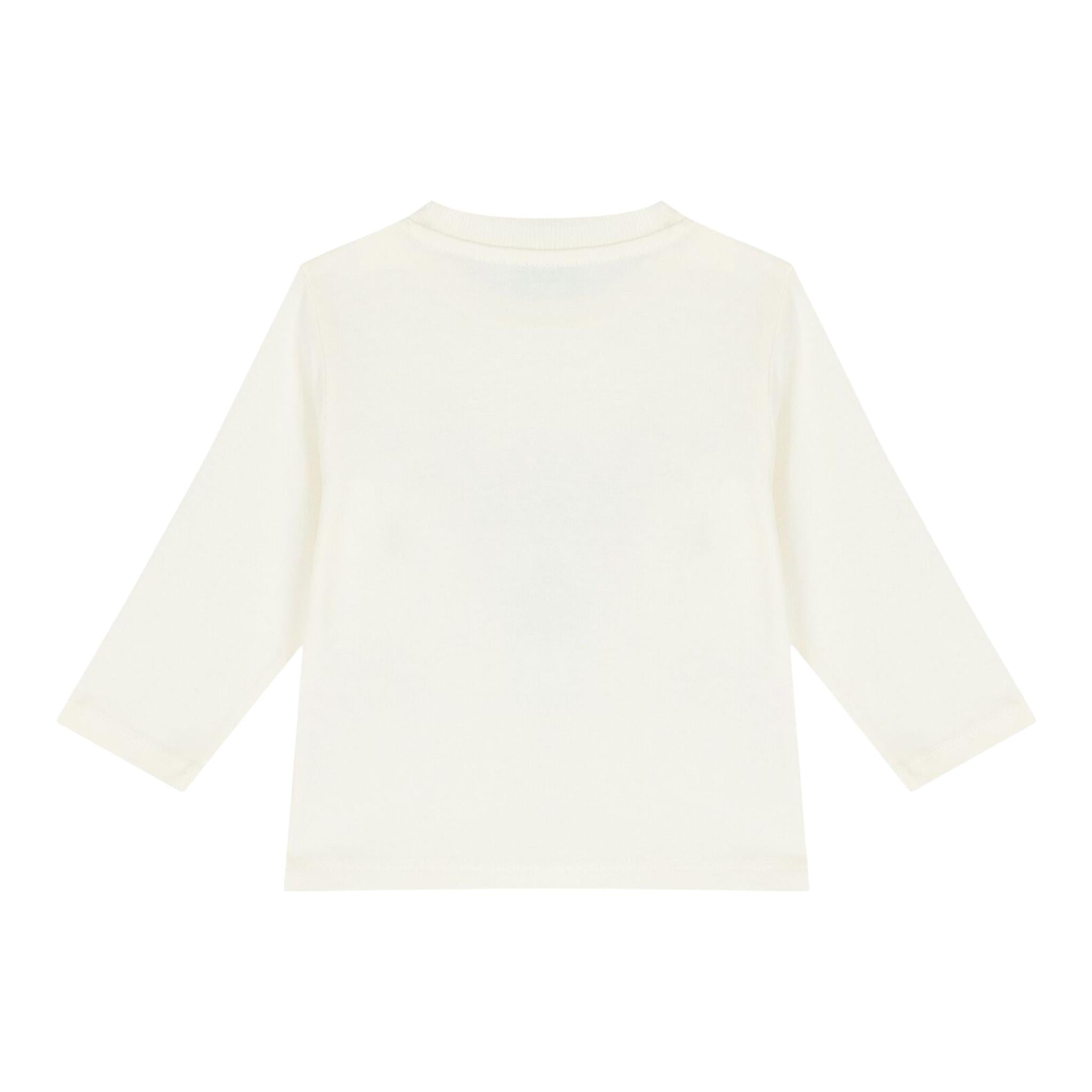 KENZO shirt girocollo tinta unita con stampa Bianco per Neonato K60522N BIANCO KENZO 