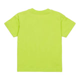 Diesel T-Shirt Girocollo tinta unita con Stampa Verde Fluo per Neonato K00569XX VERDE FLUO DIESEL 