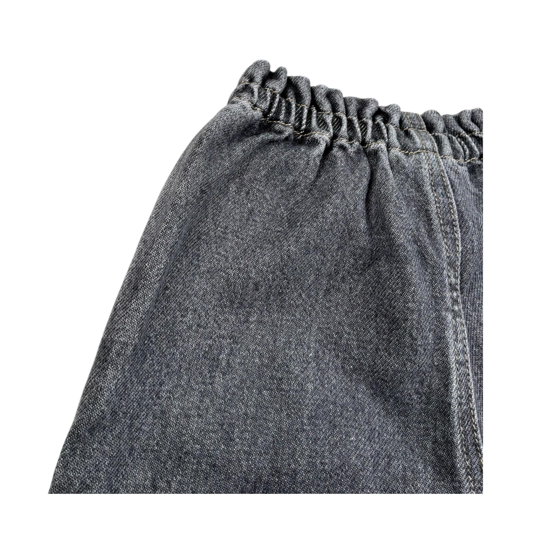 Play Up Jeans Tinta Unita con Elastico In Vita per Neonato PA022AP11605 NERO PLAY UP 