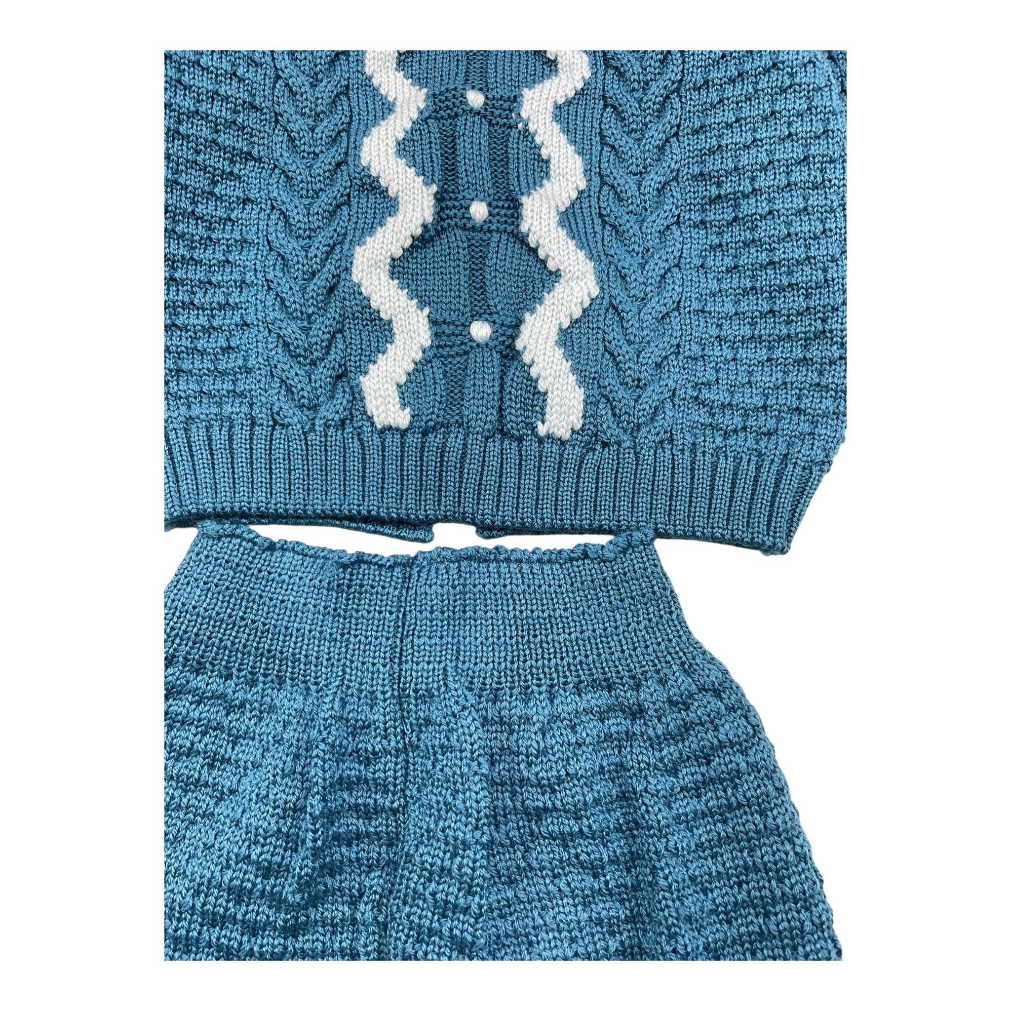 MARLU' completo 2 pezzi maglia-pantalone Blu per Neonato IB5950 BLU MARLU' 