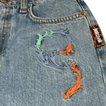 Just Cavalli Jeans Tinta Unita con Girovita Regolabile per Bambina JGP26072JE AZZURRO JUST CAVALLI 