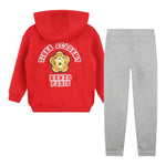 KENZO completo 2pz felpa-pantalone bicolore con stampa Grigio per Bambino K60817 GRIGIO KENZO 